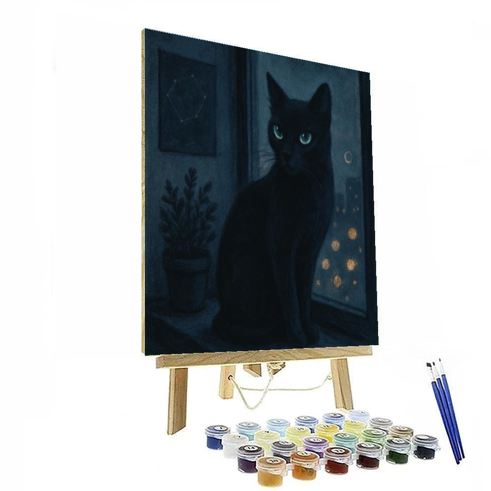 Black Cat Nocturne Watch paint by color