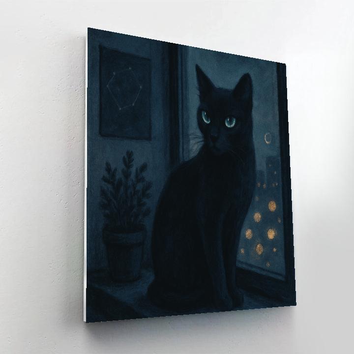 Black Cat Nocturne Watch paint by color