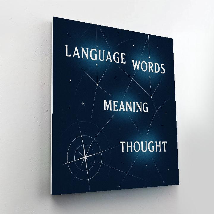 Word Constellation Collage paint by color