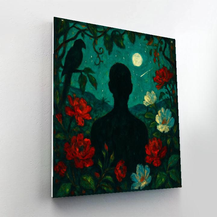 Frida Wild Garden Night Paint by numbers art