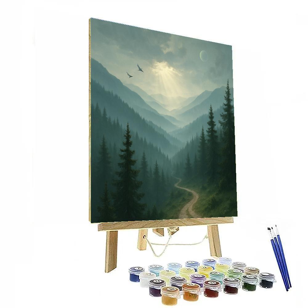 Green Mountain Whispering Ridge Number painting