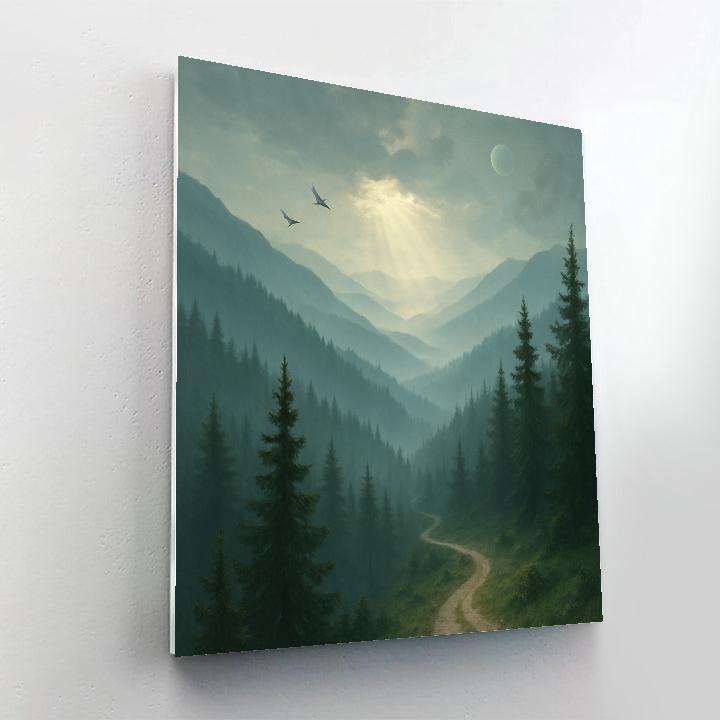 Green Mountain Whispering Ridge Number painting