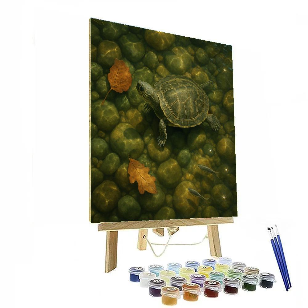 Turtle River Drift Number painting