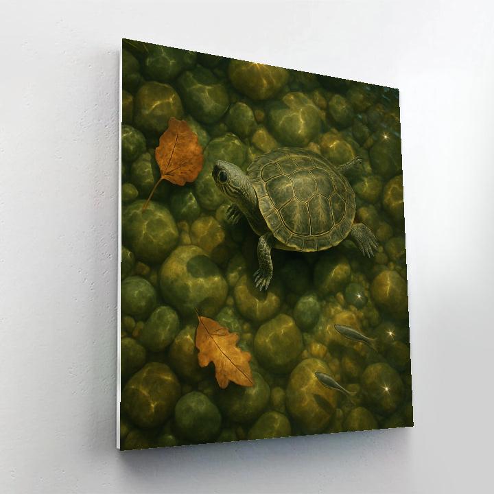 Turtle River Drift Number painting