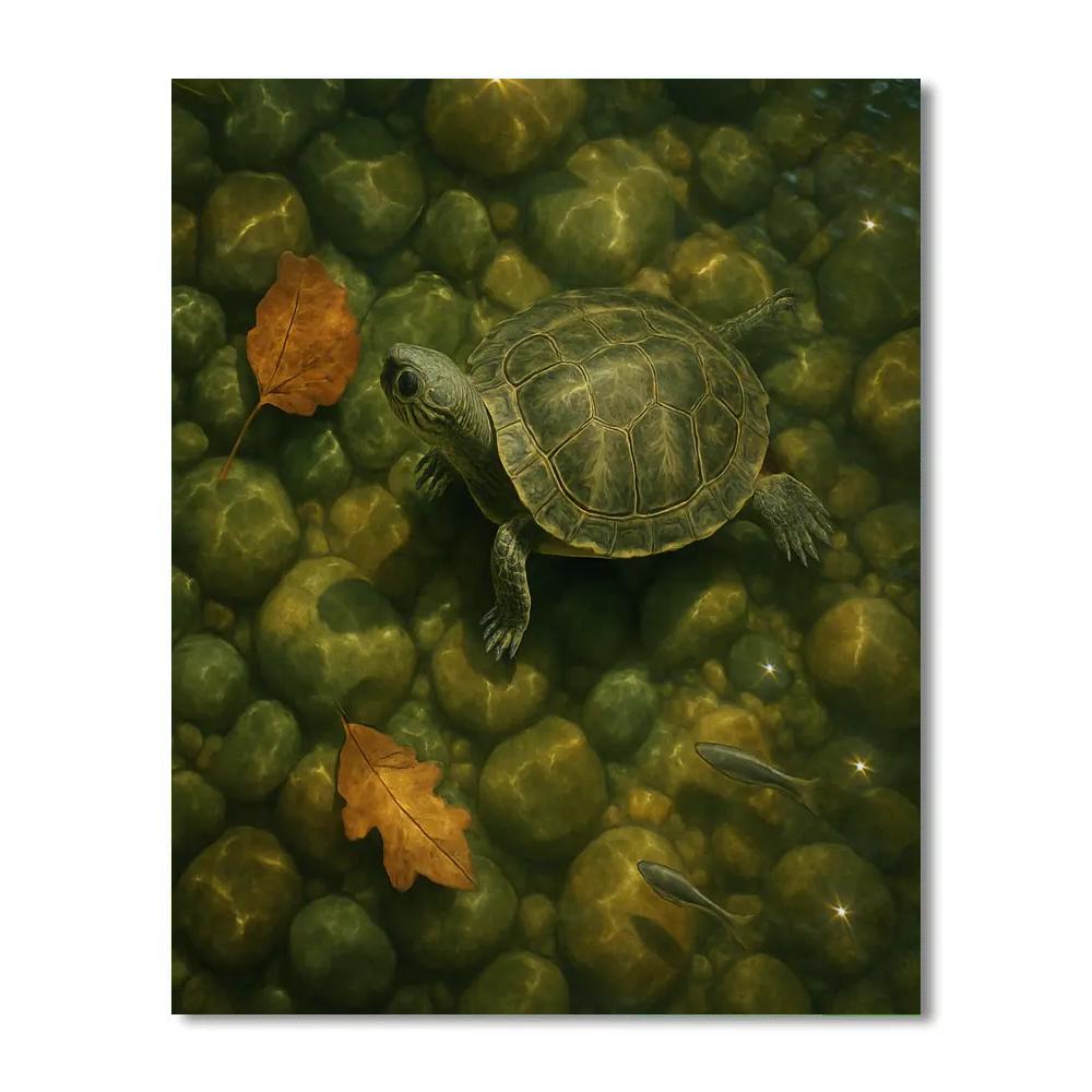 Turtle River Drift Number painting