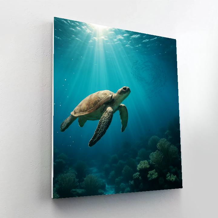 Sea Turtle Ocean Voyager paint by numbers