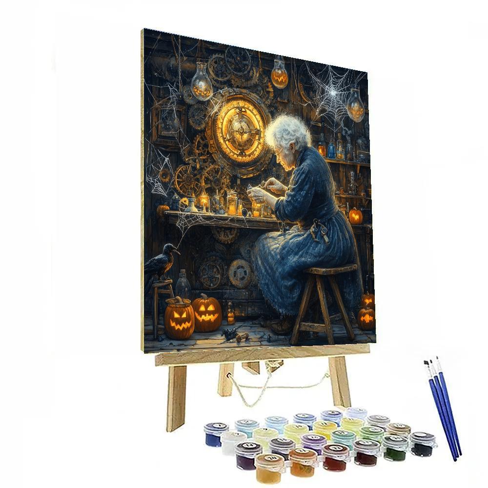 Clockmaker Of Witching Hour Paint by numbers art