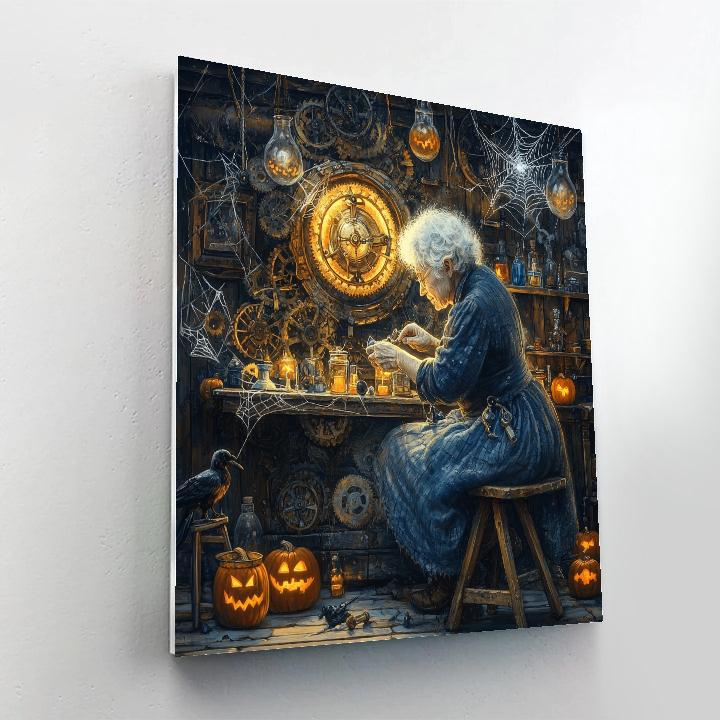 Clockmaker Of Witching Hour Paint by numbers art