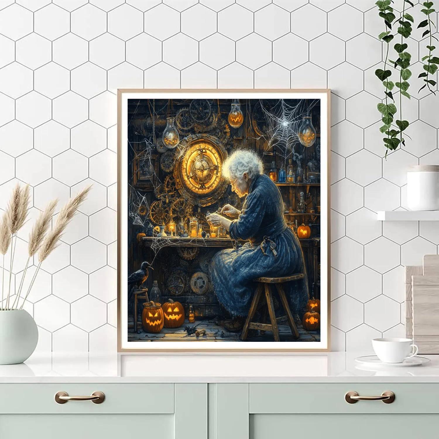 Clockmaker Of Witching Hour Paint by numbers art