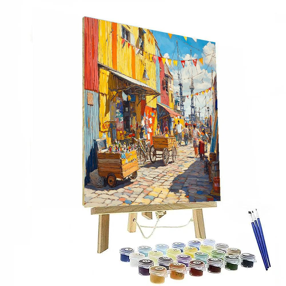 Colorful Caminito Street In La Boca Buenos Aires Paint by numbers art