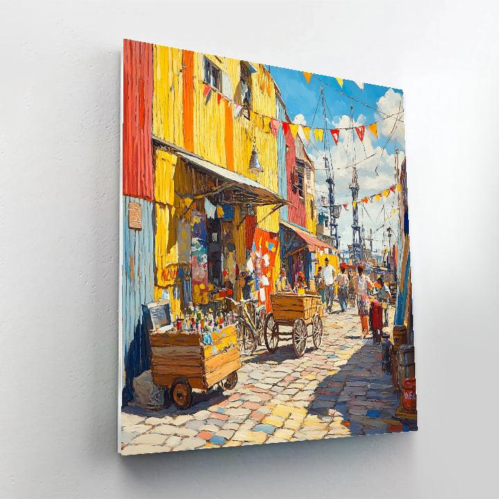 Colorful Caminito Street In La Boca Buenos Aires Paint by numbers art