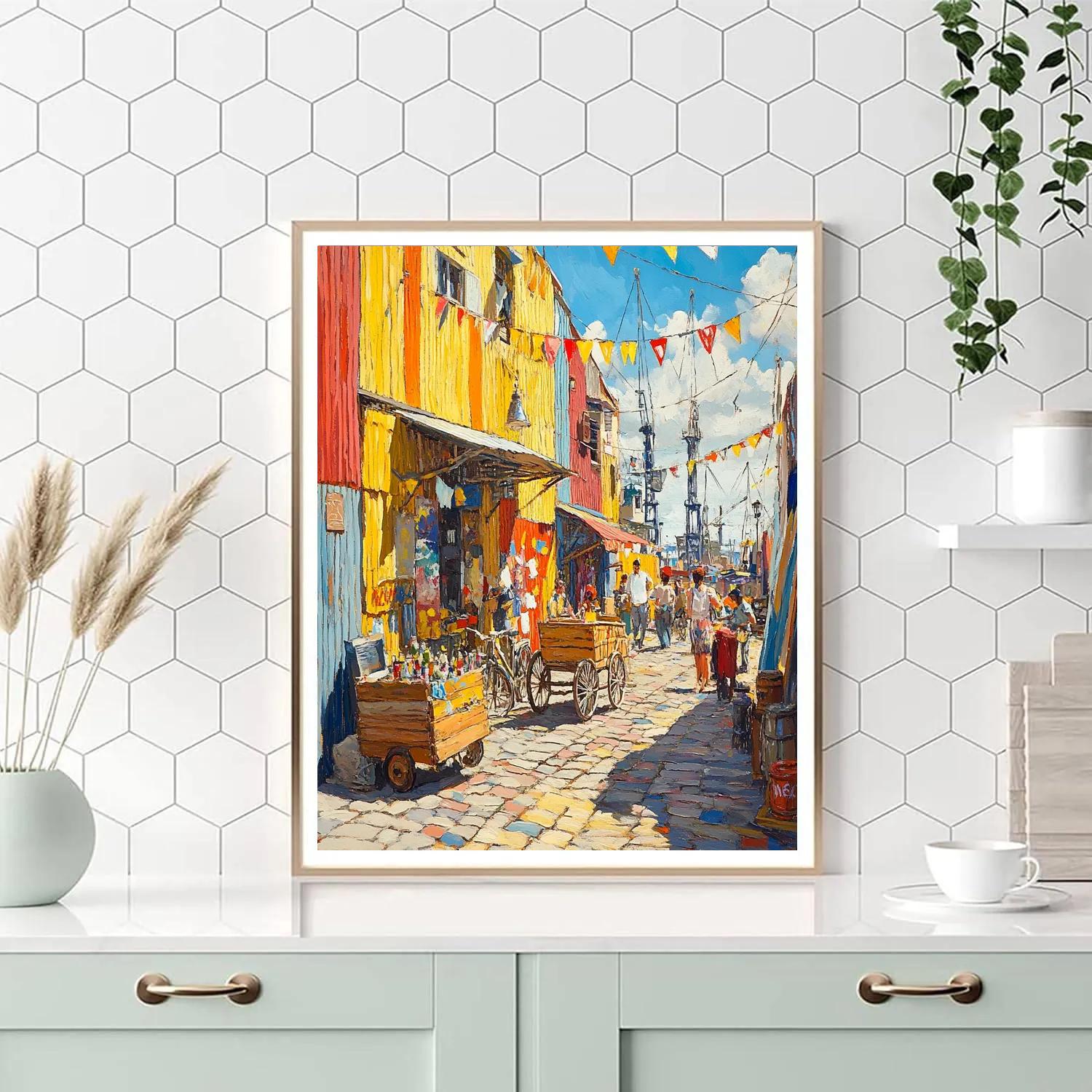 Colorful Caminito Street In La Boca Buenos Aires Paint by numbers art