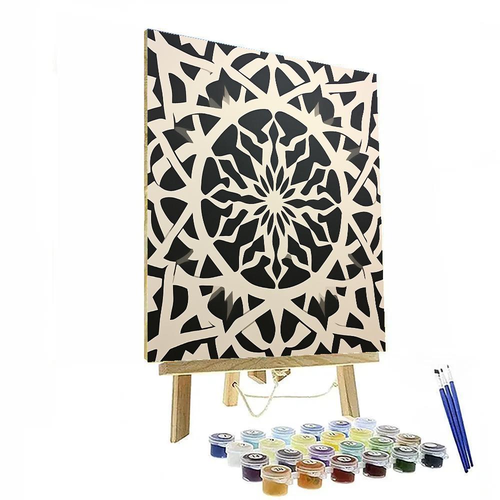 M.C. Escher Inspired Celestial Tessellation Maze Paint by numbers kits