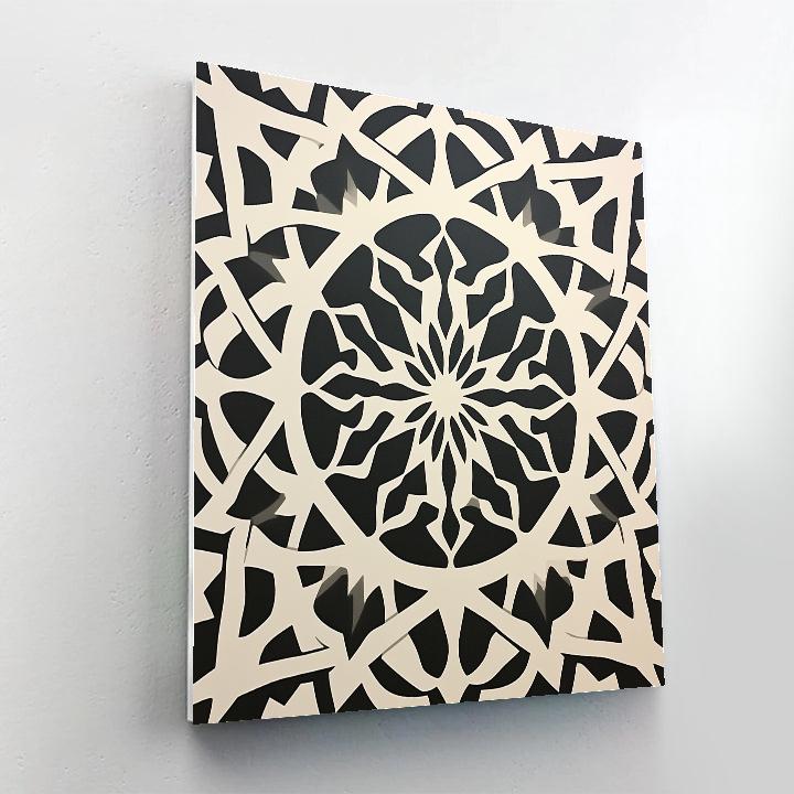 M.C. Escher Inspired Celestial Tessellation Maze Paint by numbers kits