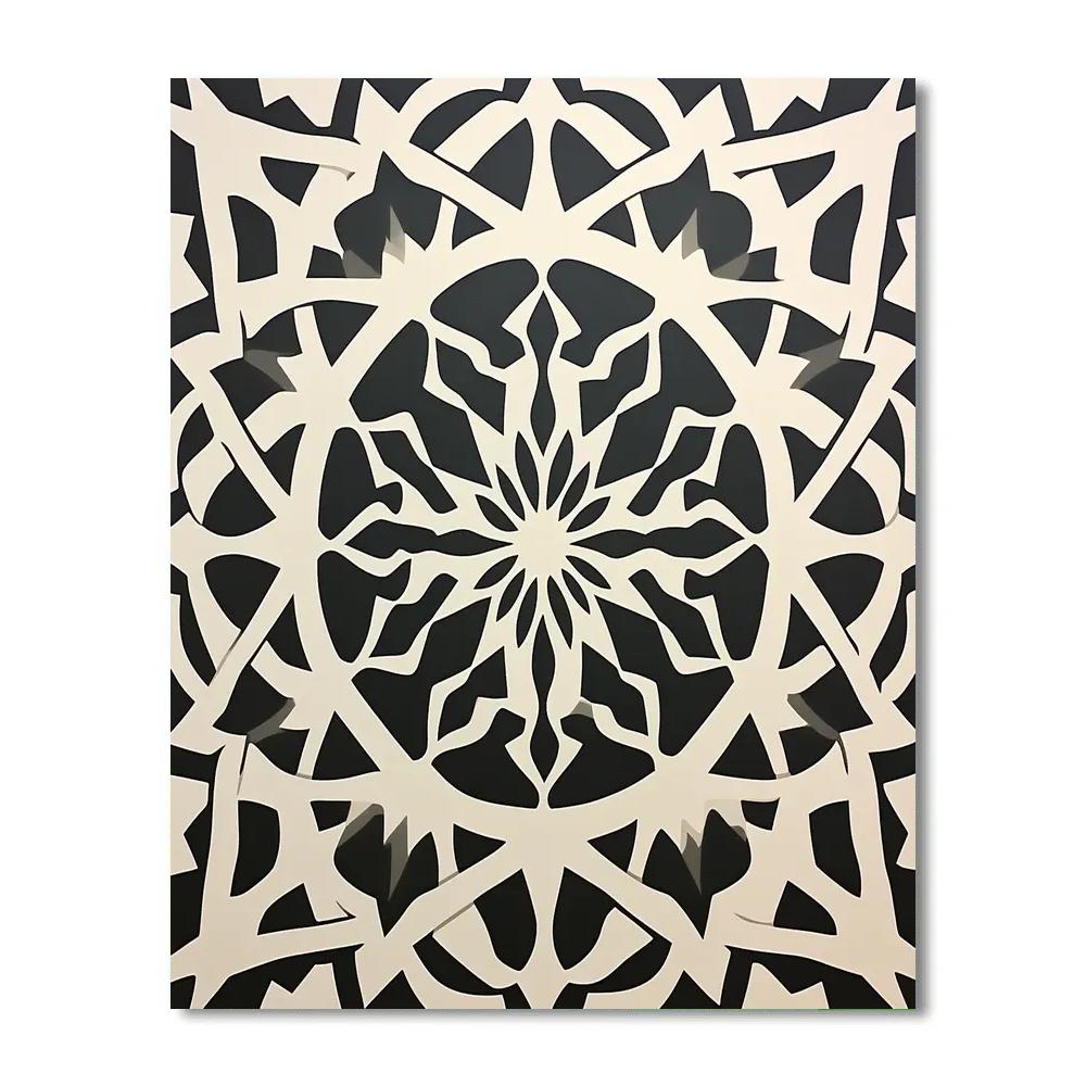 M.C. Escher Inspired Celestial Tessellation Maze Paint by numbers kits