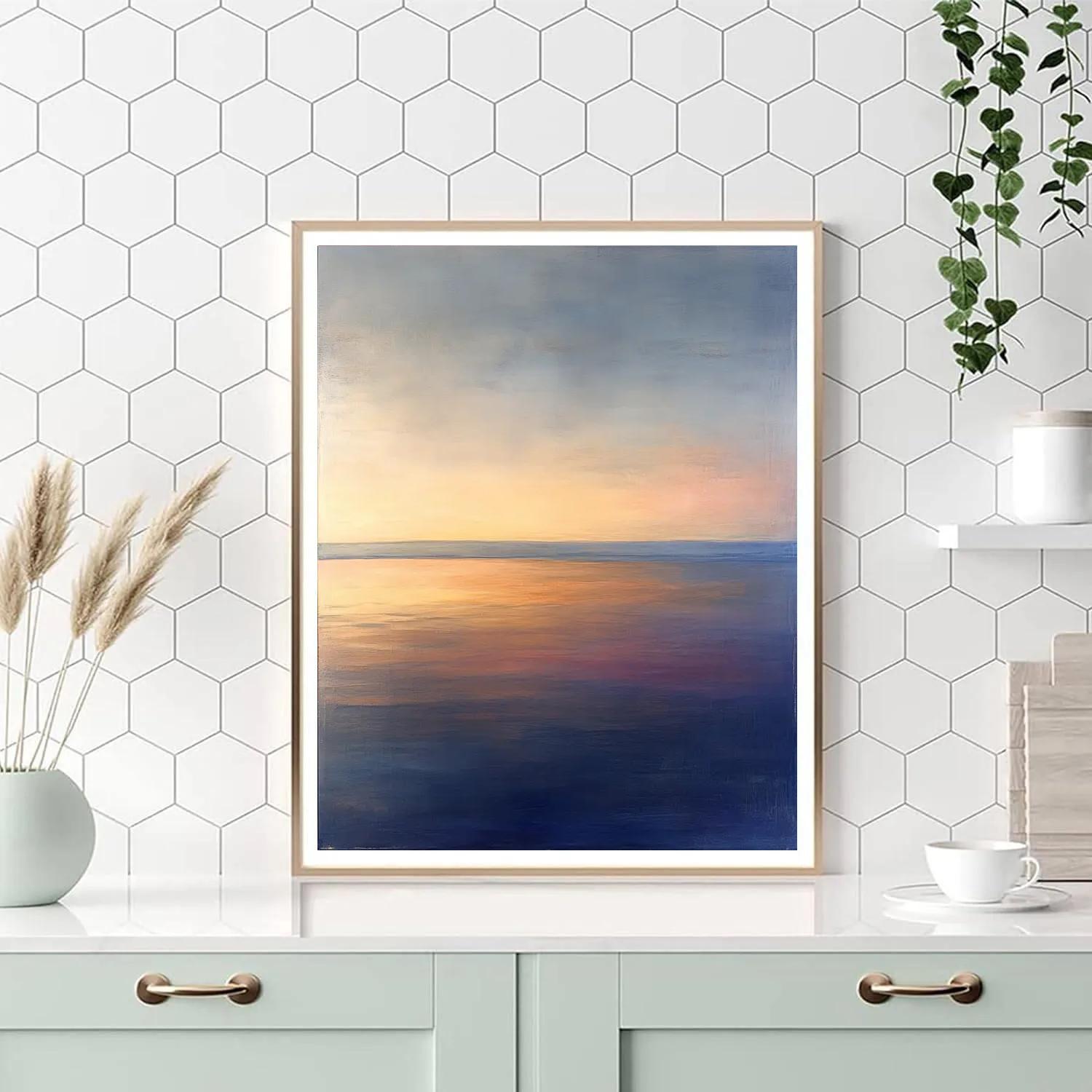 Rothko Inspired Dawn Over Lake Numbered painting kits