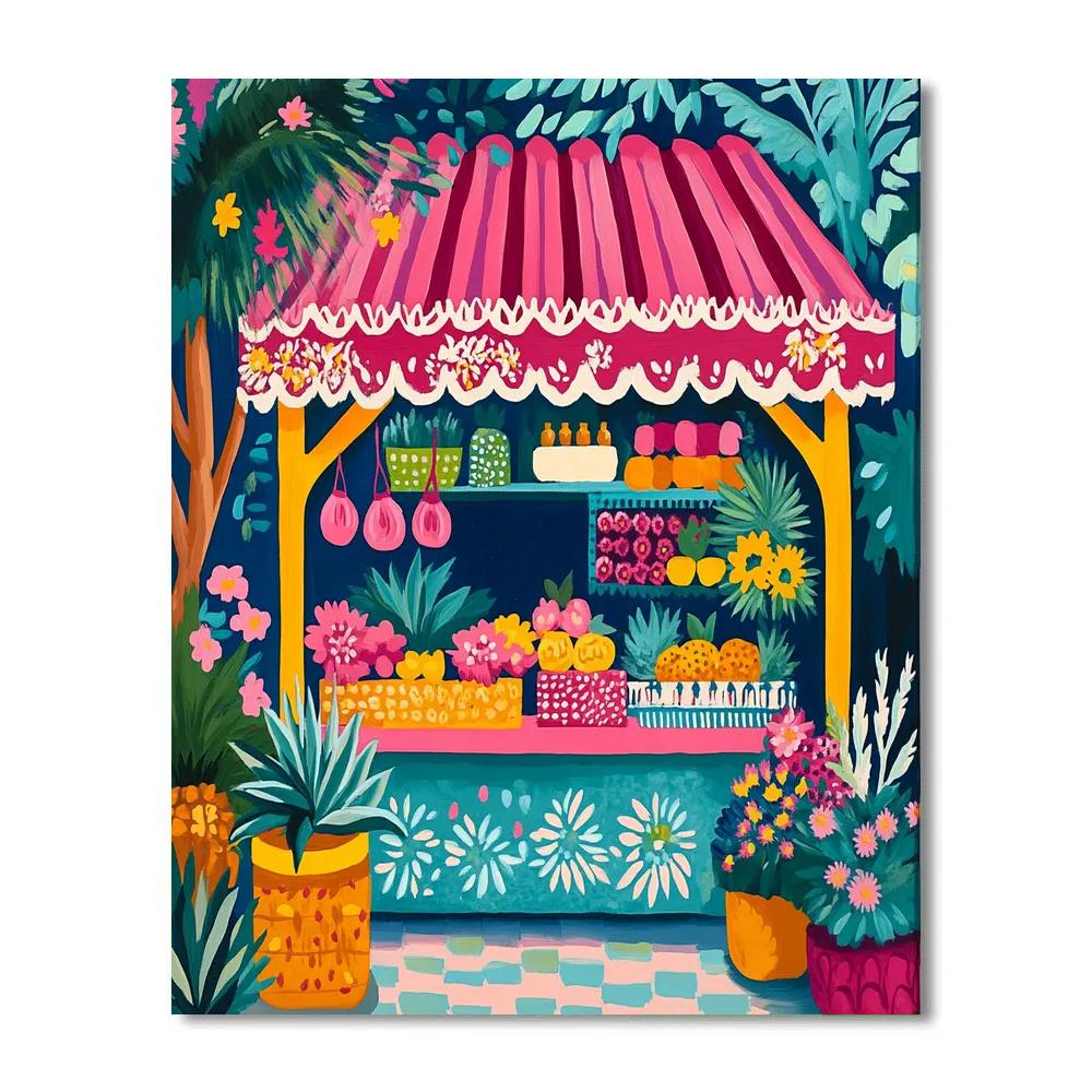 Matisse Inspired Market Flowers Painting by numbers kit