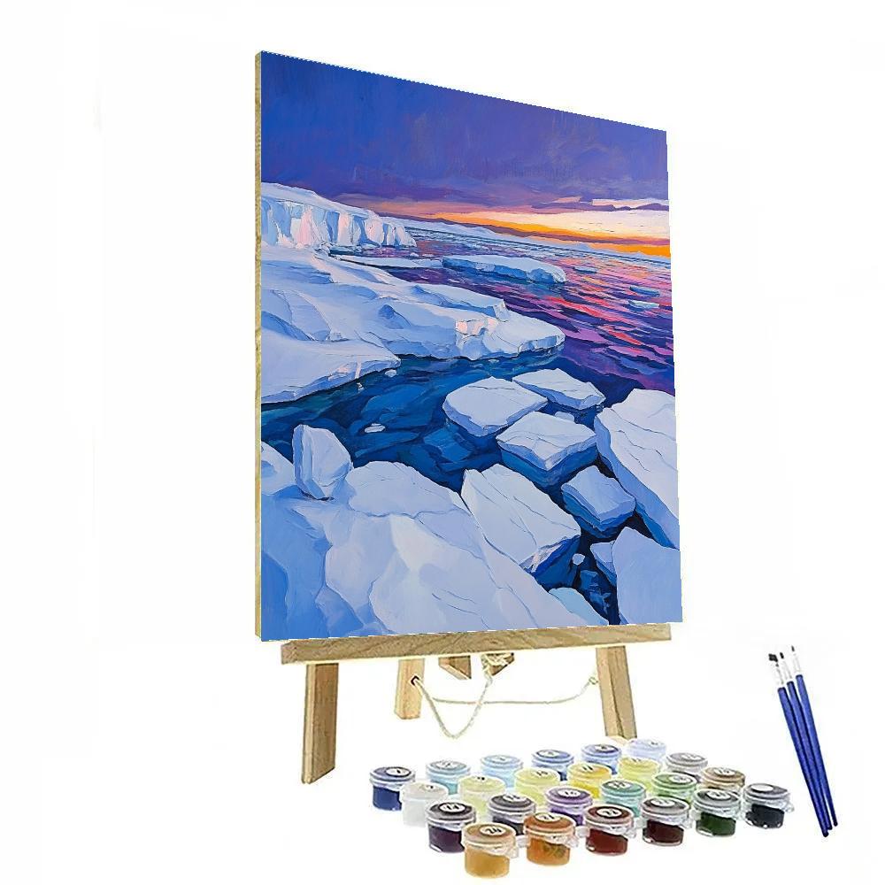 A.Y. Jackson Inspired Northern Ice Sculptures Paint by numbers kits