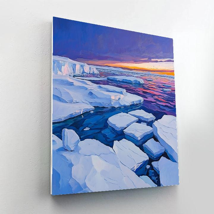 A.Y. Jackson Inspired Northern Ice Sculptures Paint by numbers kits