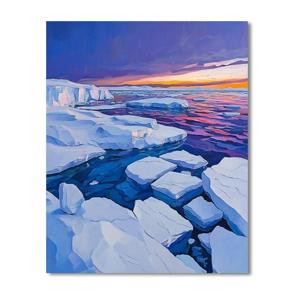 A.Y. Jackson Inspired Northern Ice Sculptures Paint by numbers kits