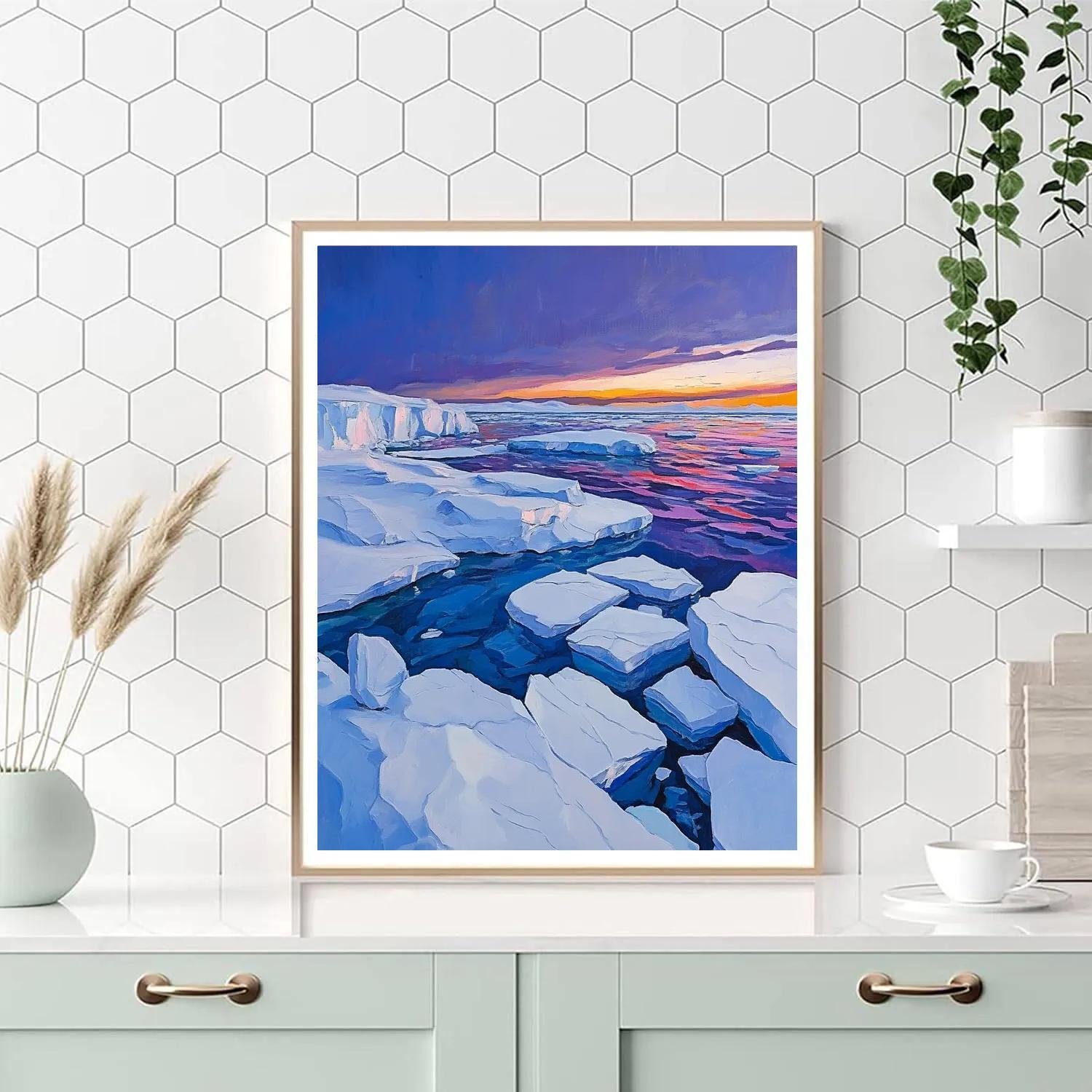 A.Y. Jackson Inspired Northern Ice Sculptures Paint by numbers kits