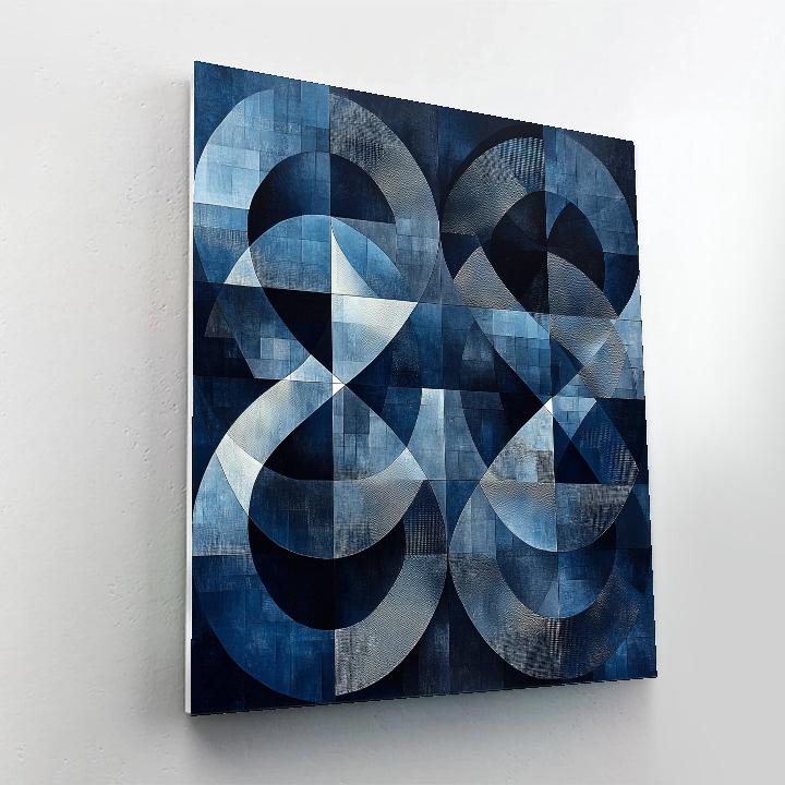 M.C. Escher Inspired Lunar Lattice Of Paradoxes Number painting