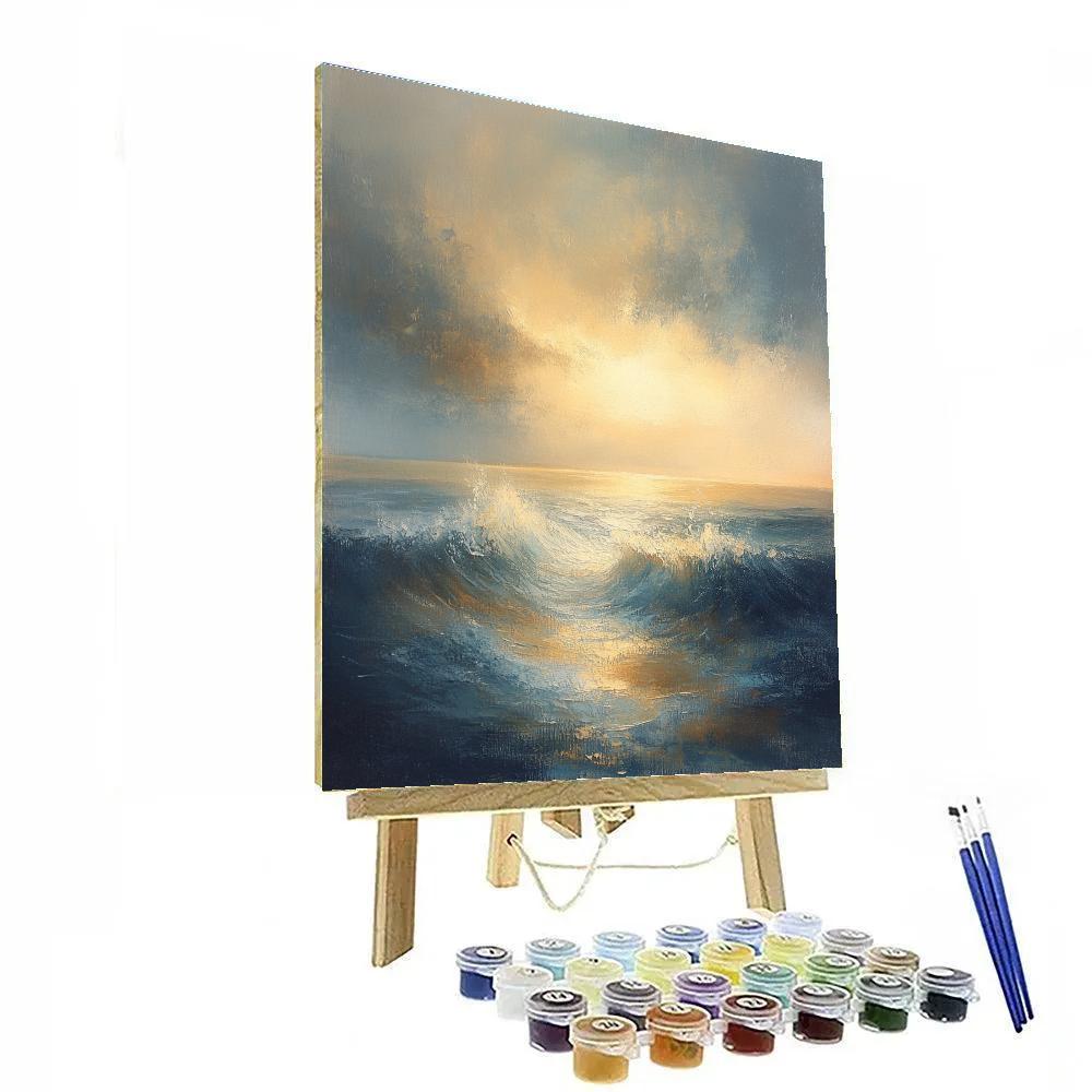 Turner Inspired Stormbound Ship paint by color