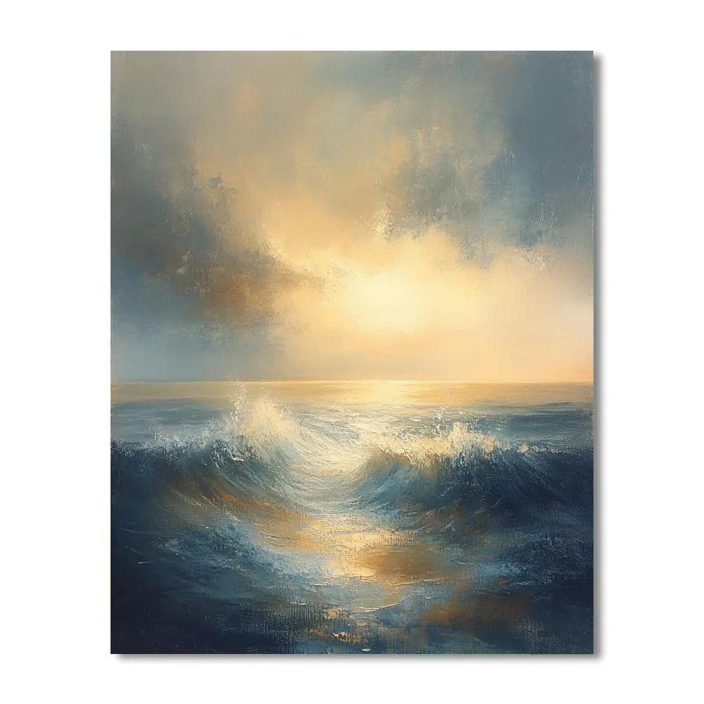Turner Inspired Stormbound Ship paint by color