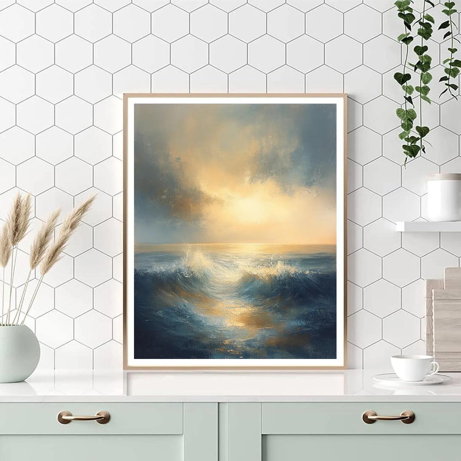 Turner Inspired Stormbound Ship paint by color