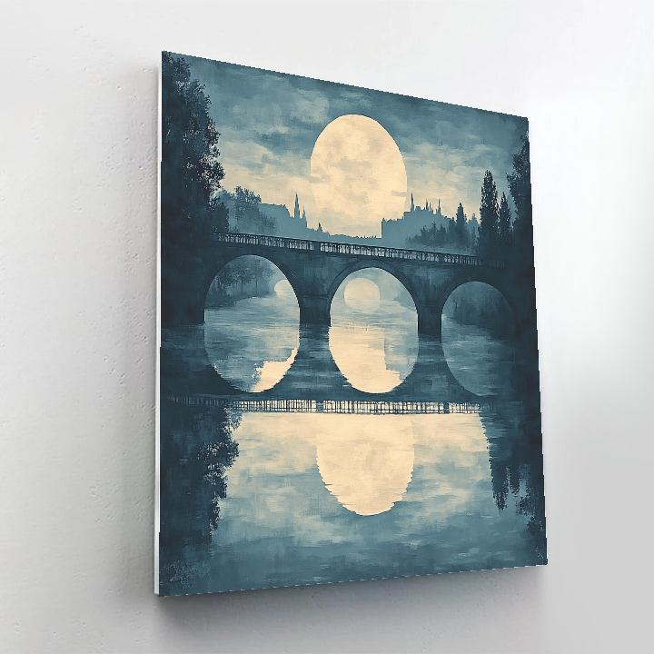 Whistler Inspired Nocturne Over River Paint by numbers kits