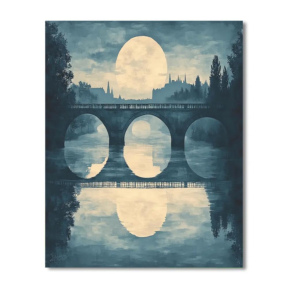 Whistler Inspired Nocturne Over River Paint by numbers kits
