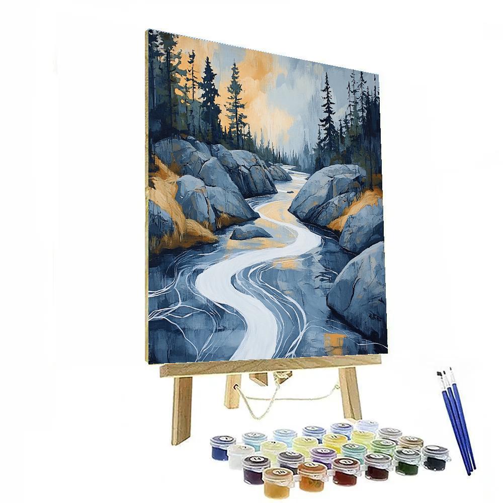 Arthur Lismer Inspired Rocky Channel In September Light Paint by numbers kits