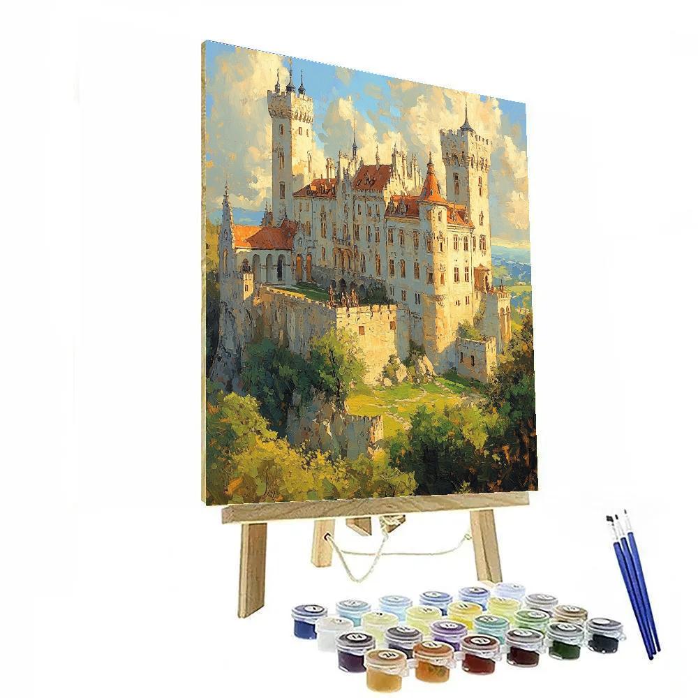 Renaissance Inspired Mythic Castle Numbered painting kits