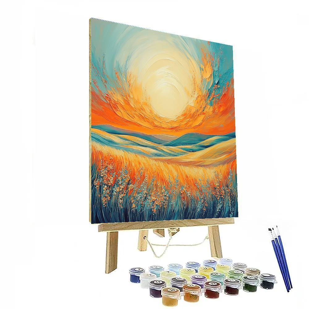 Edvard Munch Inspired Cosmic Meadow Paint by numbers kits