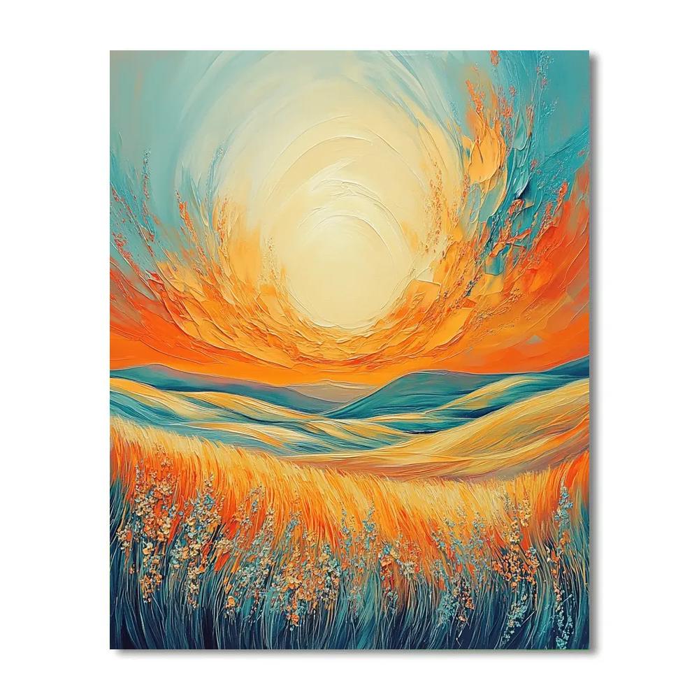 Edvard Munch Inspired Cosmic Meadow Paint by numbers kits