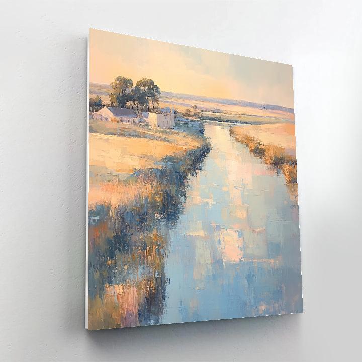 Claude Monet Inspired Rouen Light Study Afternoon Haze paint by number