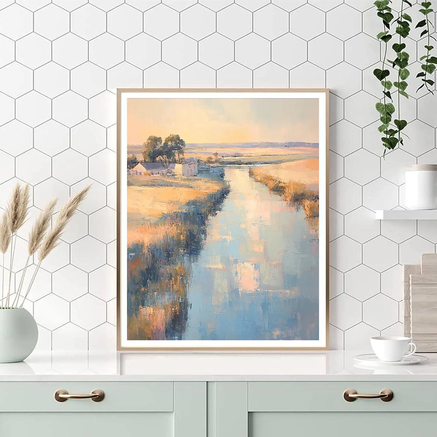 Claude Monet Inspired Rouen Light Study Afternoon Haze paint by number