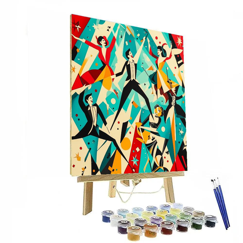 Picasso Inspired Circus Performers Painting by numbers kit