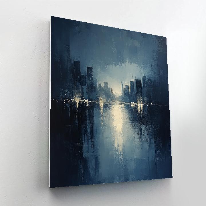 Whistler Inspired Moonlit Bridge Paint by numbers art