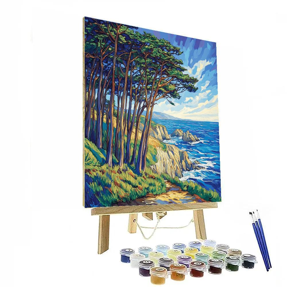 Emily Carr Inspired Windward Pines paint by color