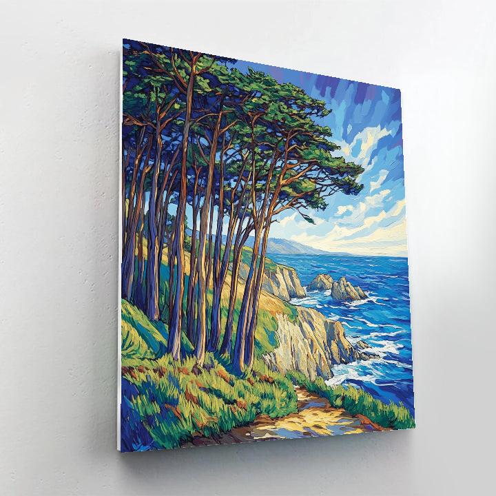 Emily Carr Inspired Windward Pines paint by color