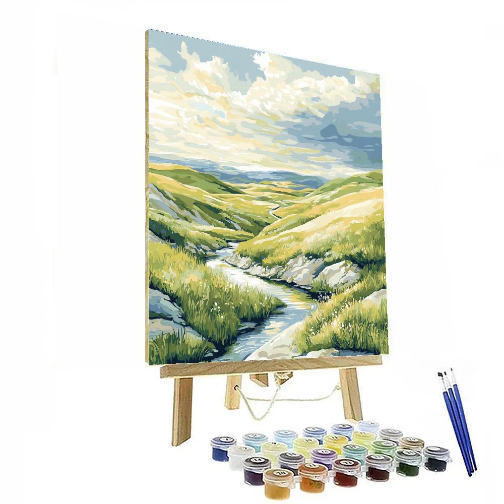 Franklin Carmichael Inspired Rolling Spring Hills paint by numbers