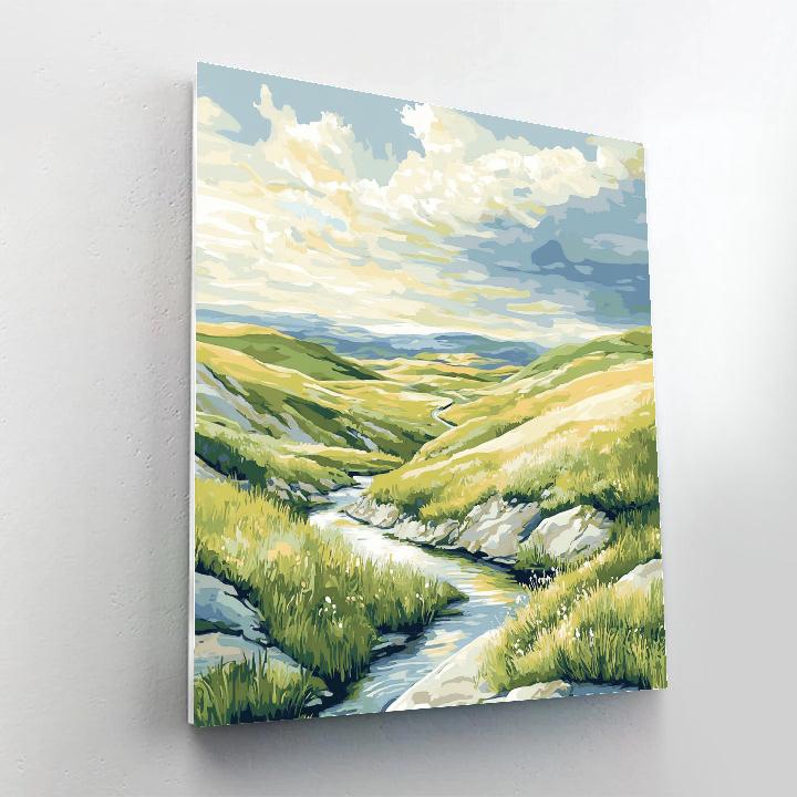 Franklin Carmichael Inspired Rolling Spring Hills paint by numbers