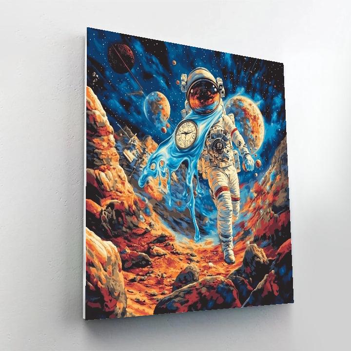 Salvador Dali Inspired Surreal Space Odyssey paint by color