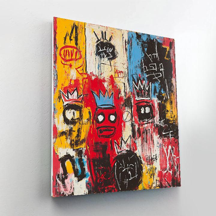 Jean Michel Basquiat Inspired Abstract Music Festival painting number kit