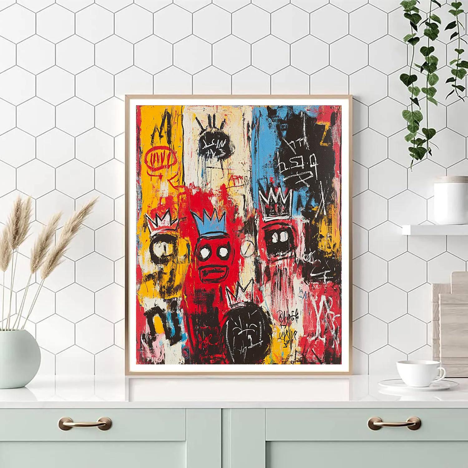 Jean Michel Basquiat Inspired Abstract Music Festival painting number kit