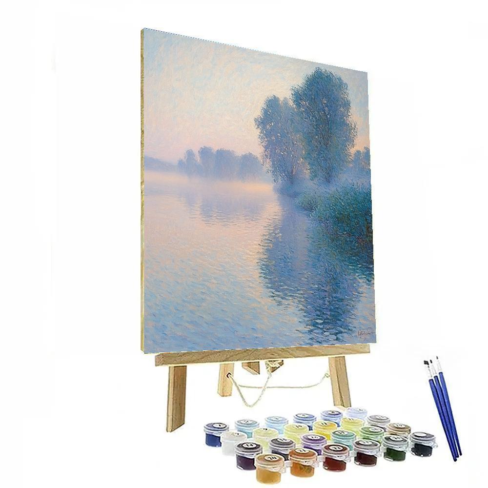 Claude Monet Inspired Misty River Morning paint by number