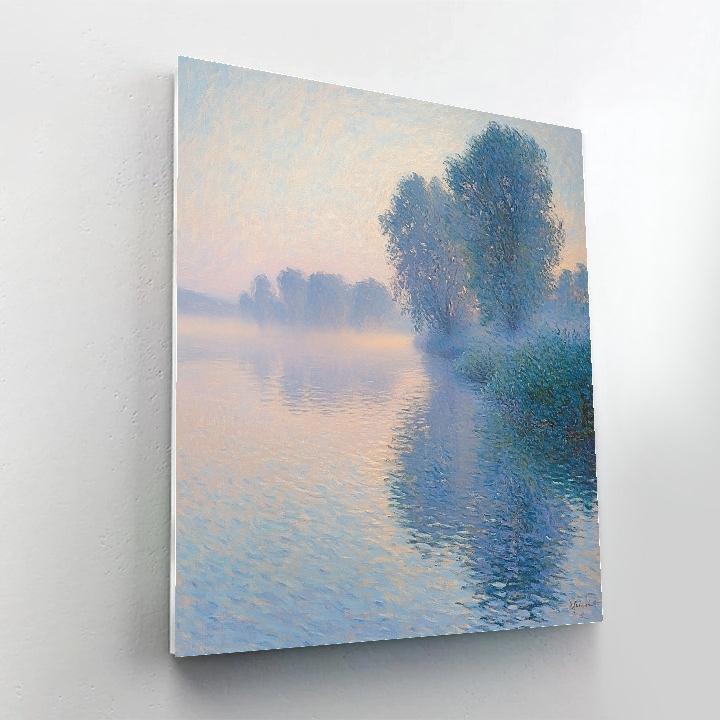 Claude Monet Inspired Misty River Morning paint by number