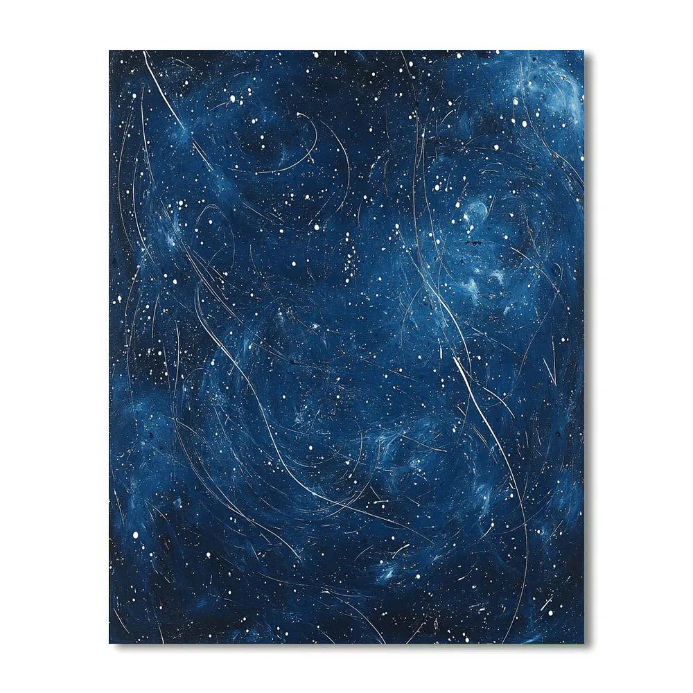 Jackson Pollock Inspired Nebular Drift paint by color