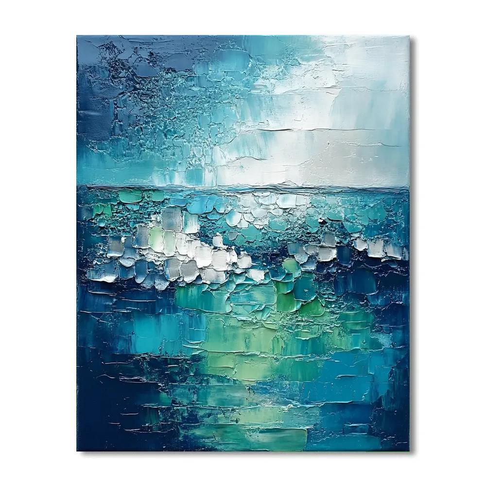 Jean-Paul Riopelle Inspired Shattered Northern Aurora Paint by numbers kits